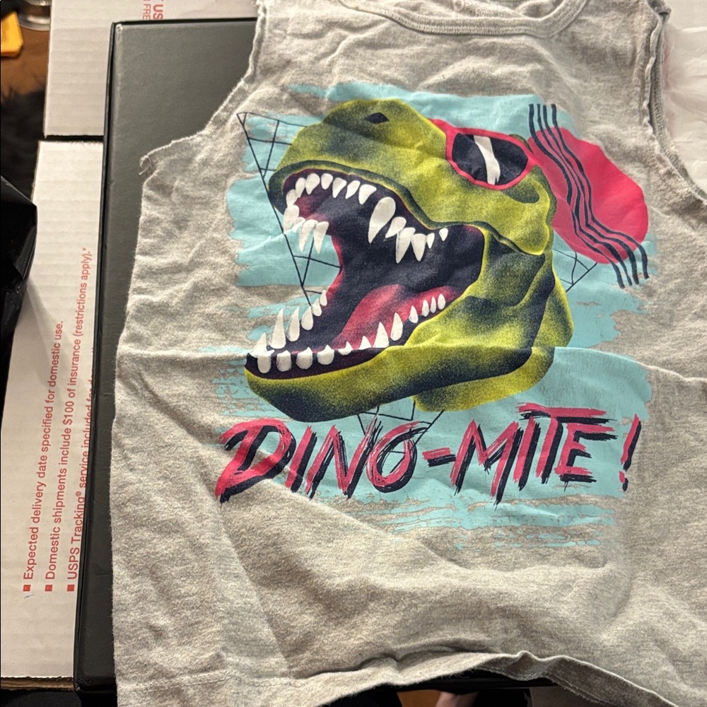 OshKosh B'gosh Dino-Mite Tank Top - Gray 6